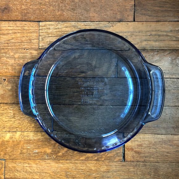 anchor ovenware deep pie plate